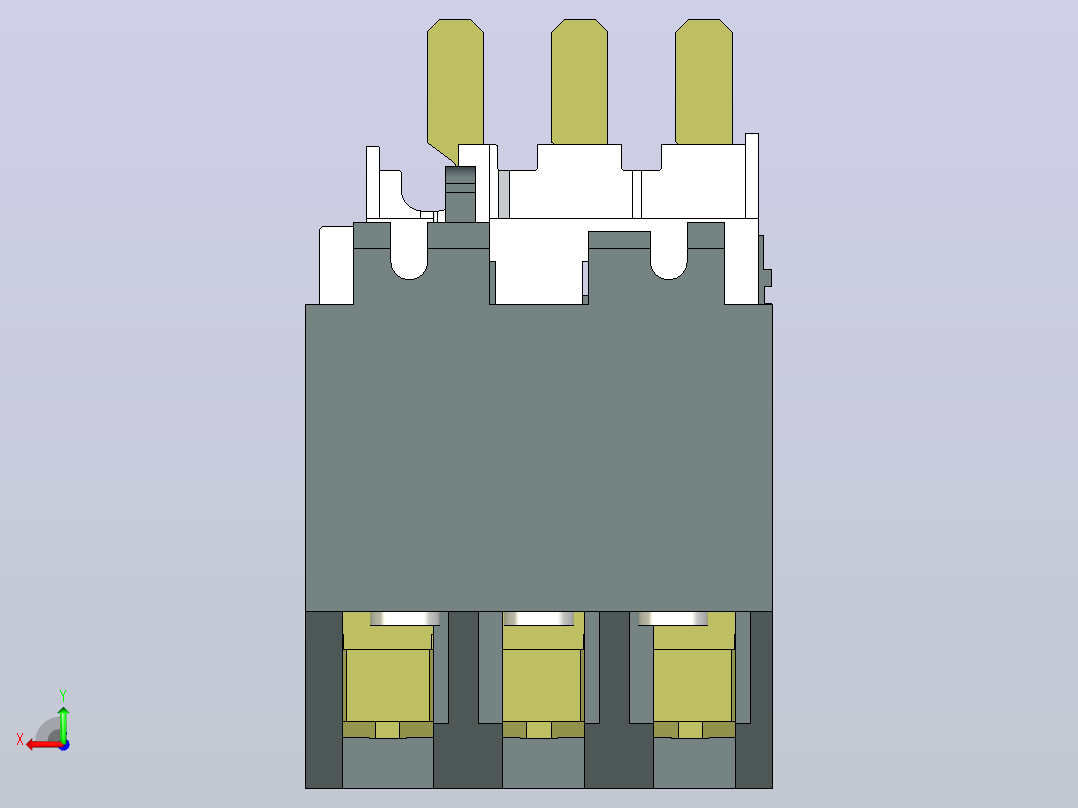热过载继电器 ABB TA42DU后视图