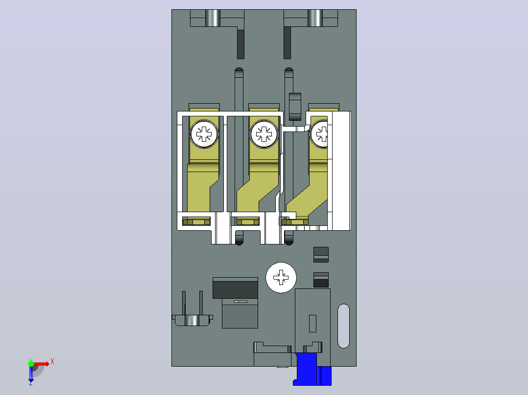 热过载继电器 ABB TA42DU俯视图