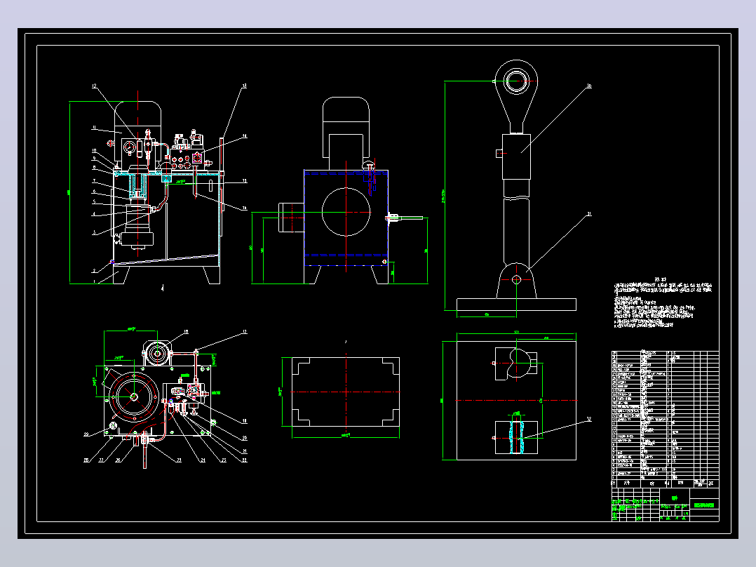 DN3600煤气蝶阀液压系统设计（CAD+说明书）