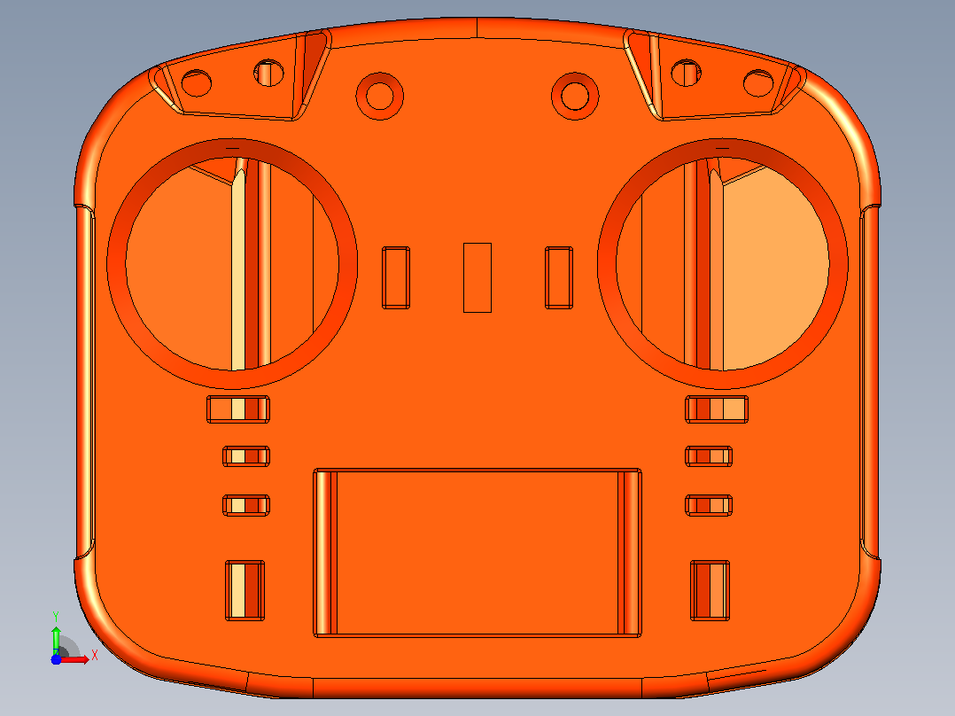 Flysky i6X发射机外壳前视图