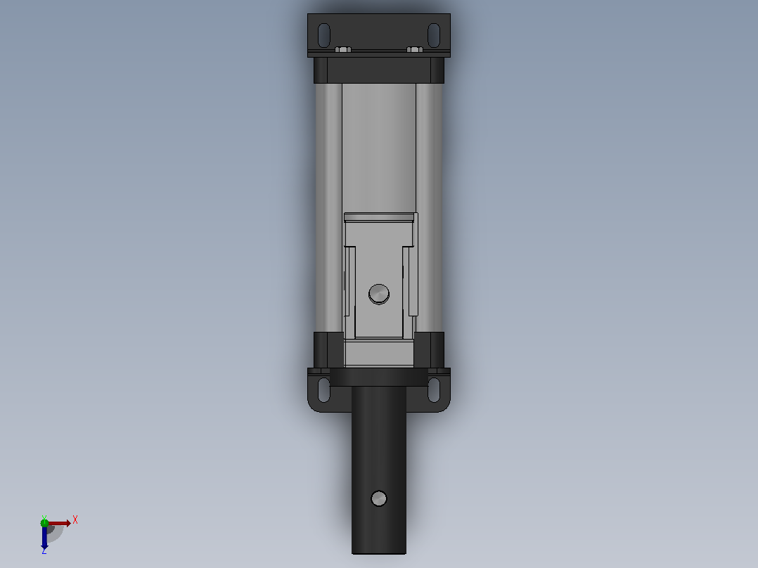 MHA系列直压式增压器[MHA-80-7-M-70-S1]俯视图