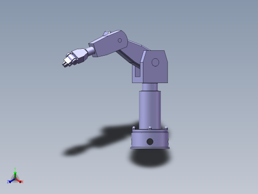 基于SolidWorks六自由度焊接机械手三维运动模拟【说明书+CAD图+SW三维图】正等轴测缩略图