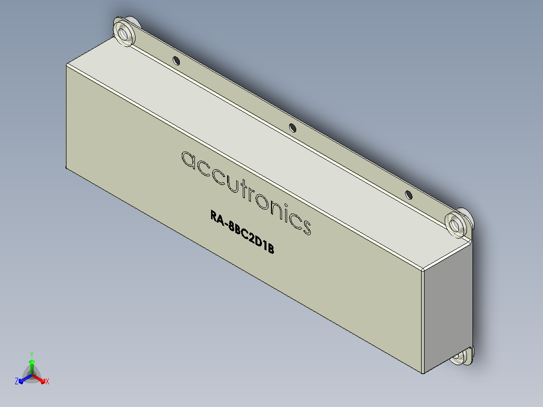 Accutronics - 8BC2D1B混响箱主视图