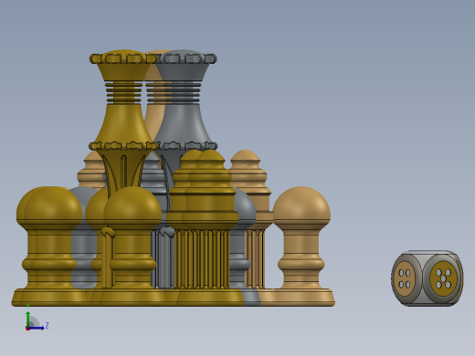 玩“入侵者-3D游戏”所需的部件左视缩略图