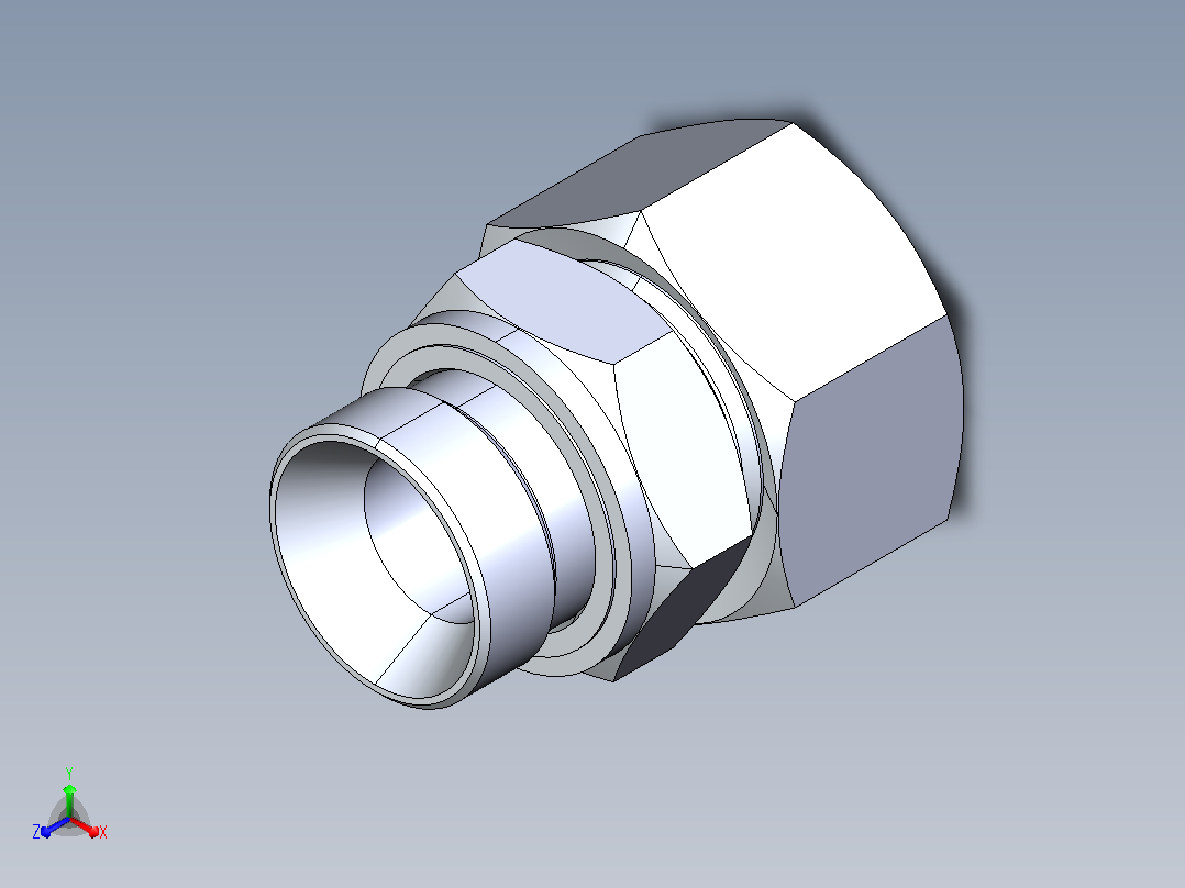 1CM-WD 1CM-WD 公制螺纹胶垫密封柱端[1DM-36-33WD-RN]主视图