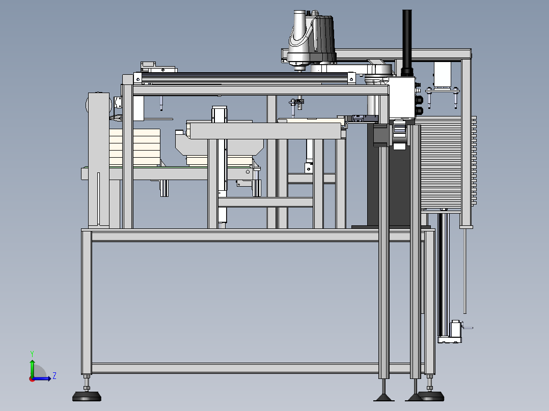 制品盖膜码垛机左视图