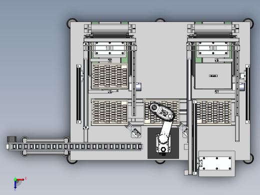 制品盖膜码垛机俯视缩略图