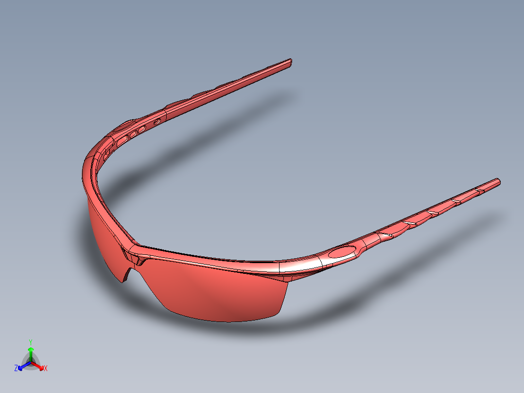 眼镜正等轴测图