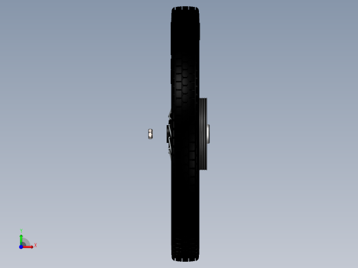 摩托车前轮3d模型前视缩略图