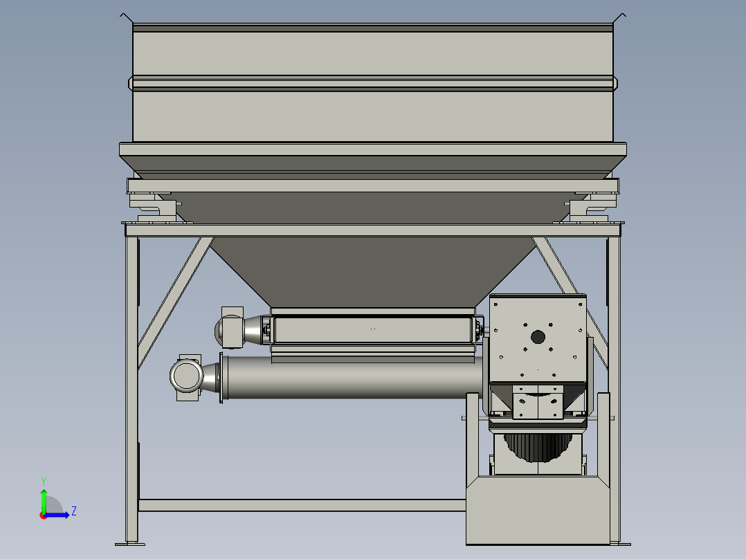 重量混合器农业肥料左视图