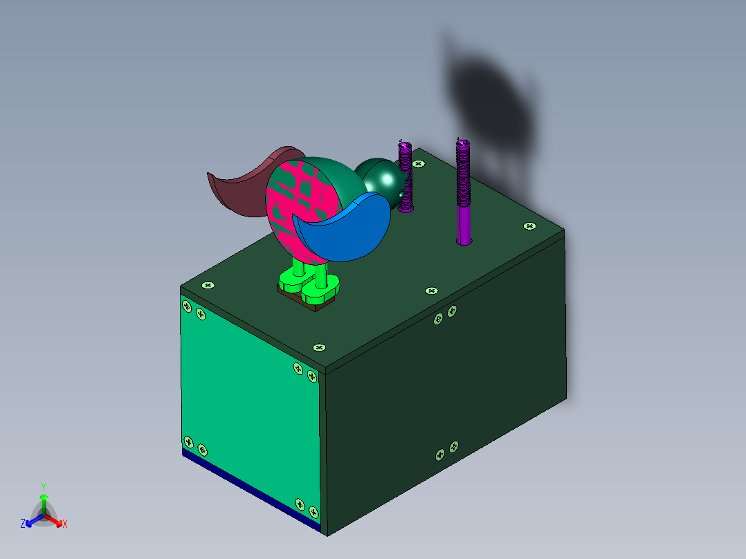 模拟小鸡啄米运动机