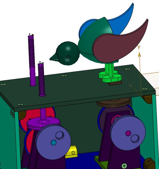 模拟小鸡啄米运动机