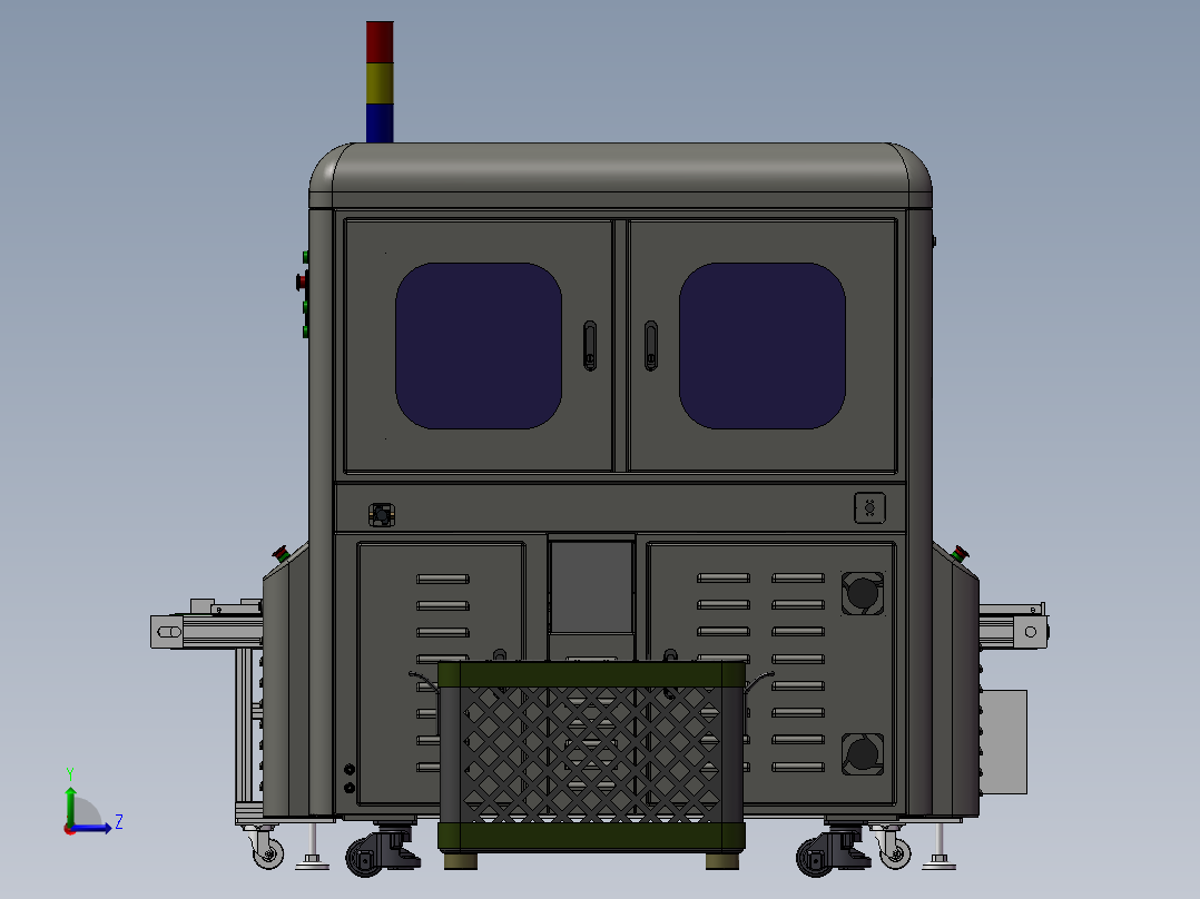 键帽自动组装机左视图