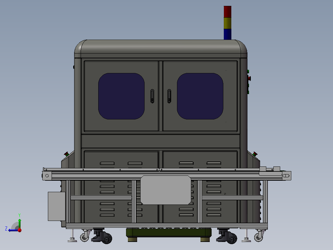 键帽自动组装机右视图