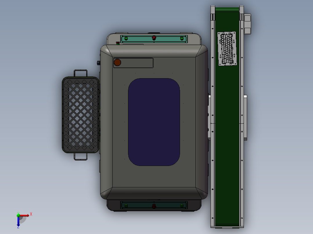 键帽自动组装机俯视图