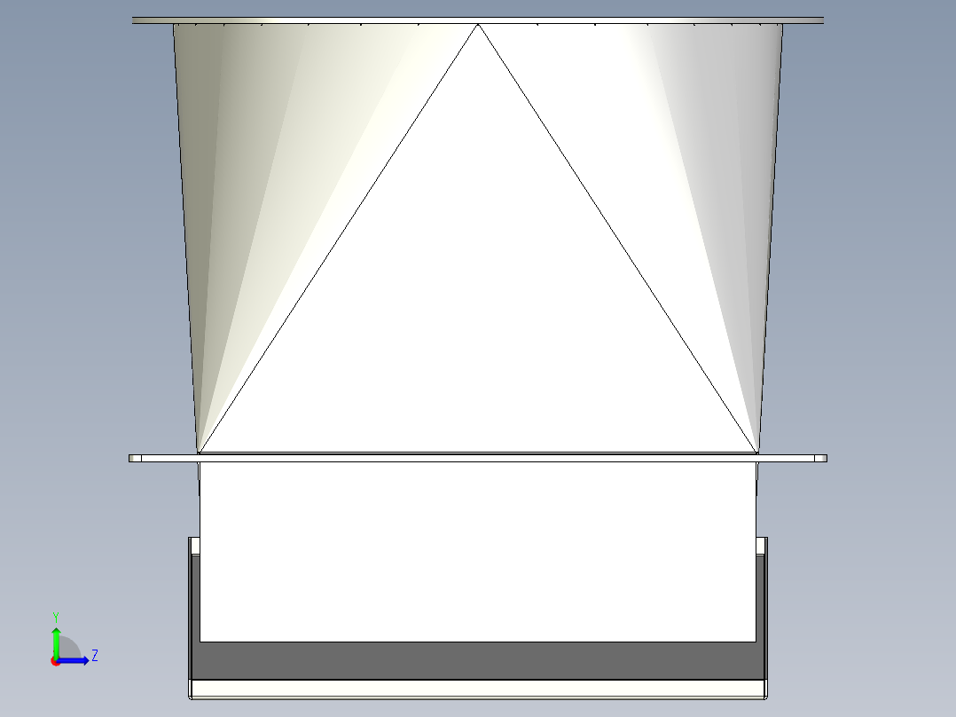 可调节变径风管左视图