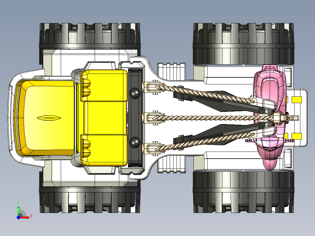 卡车起重机前视图