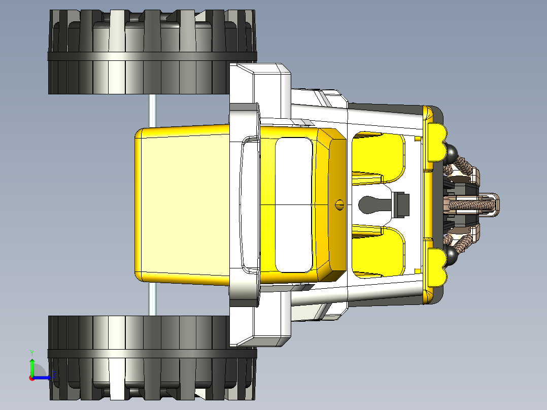 卡车起重机左视图
