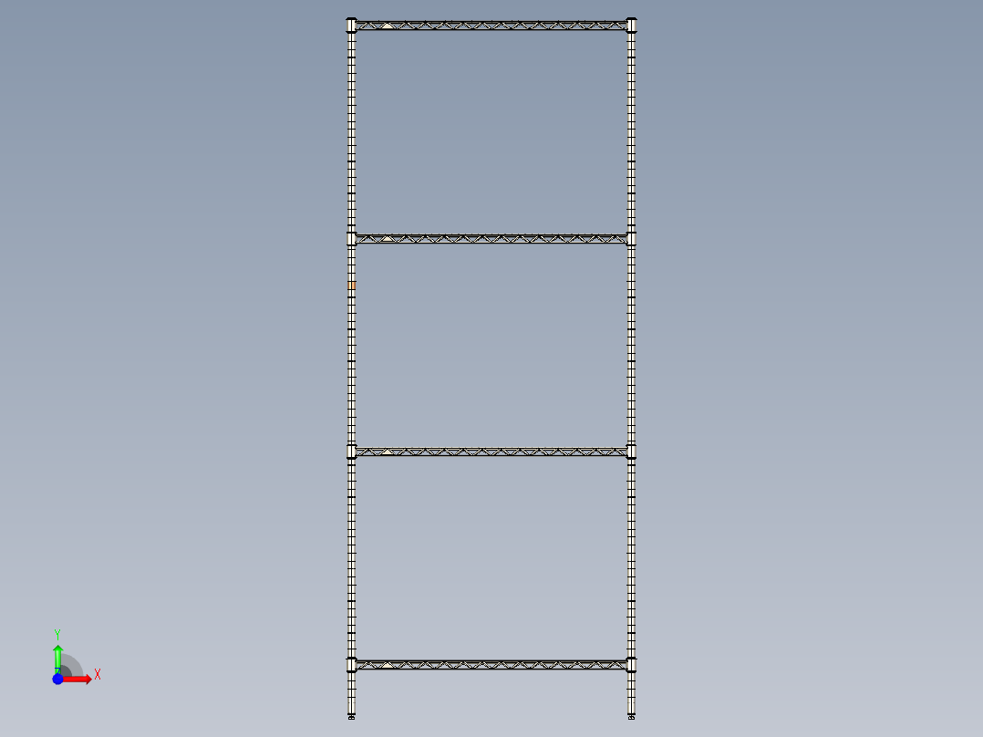 重型不锈钢钢丝架前视图