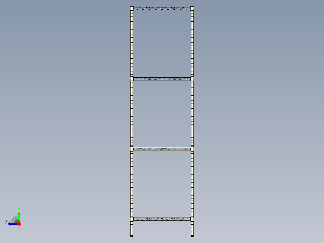 重型不锈钢钢丝架右视图