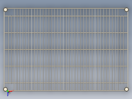 重型不锈钢钢丝架俯视缩略图