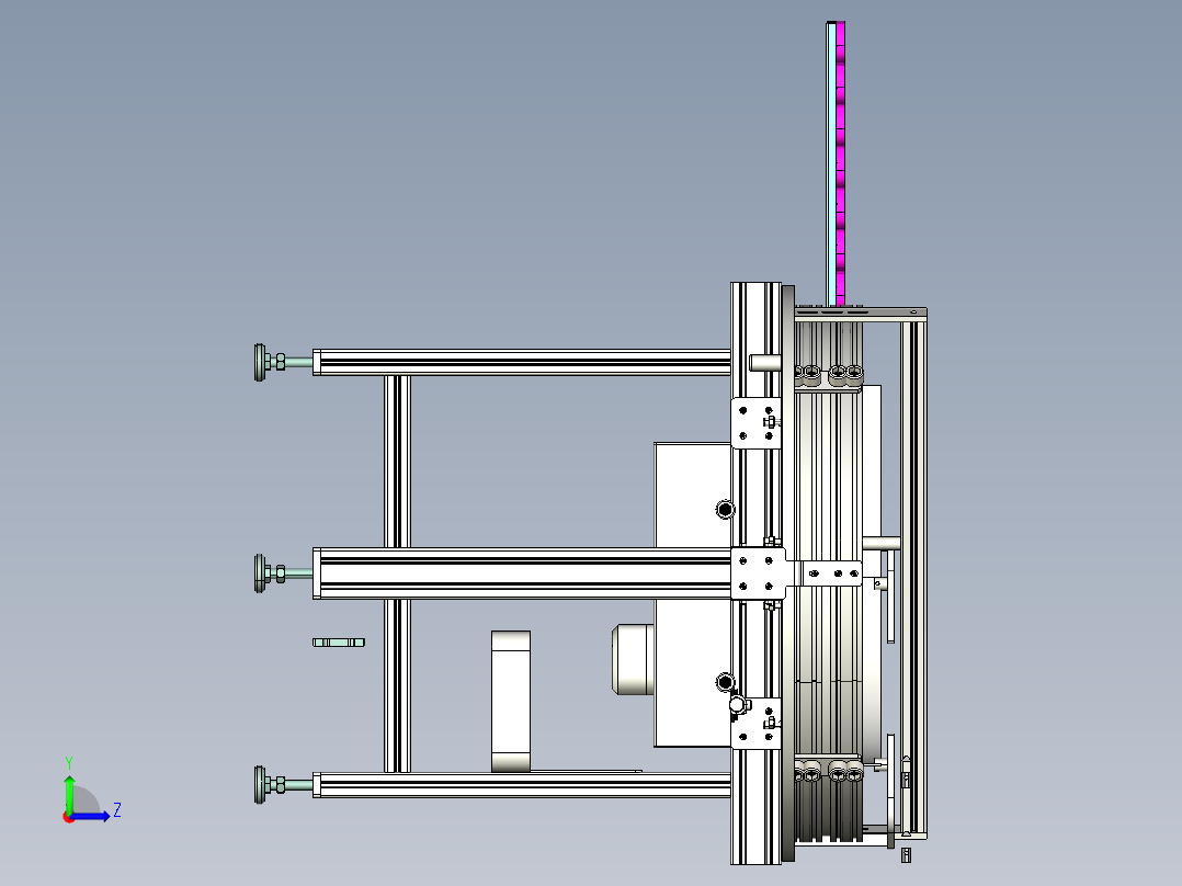 圆盘上料机左视图