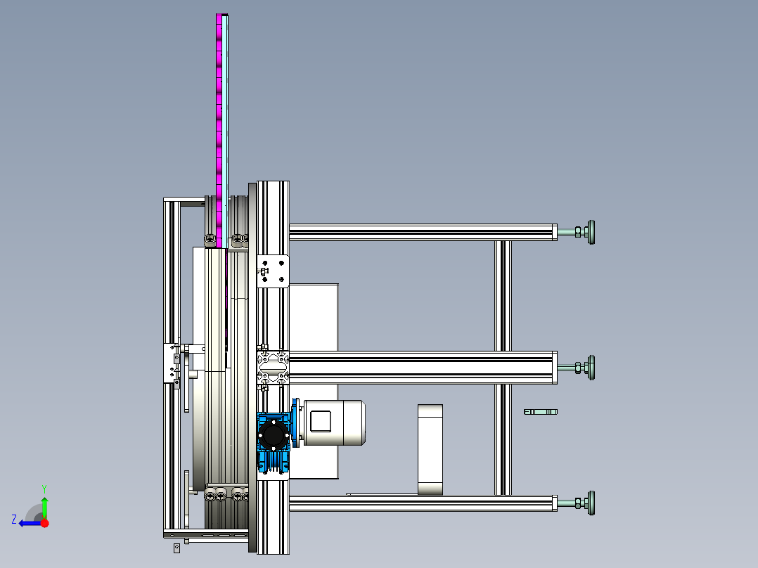 圆盘上料机右视图