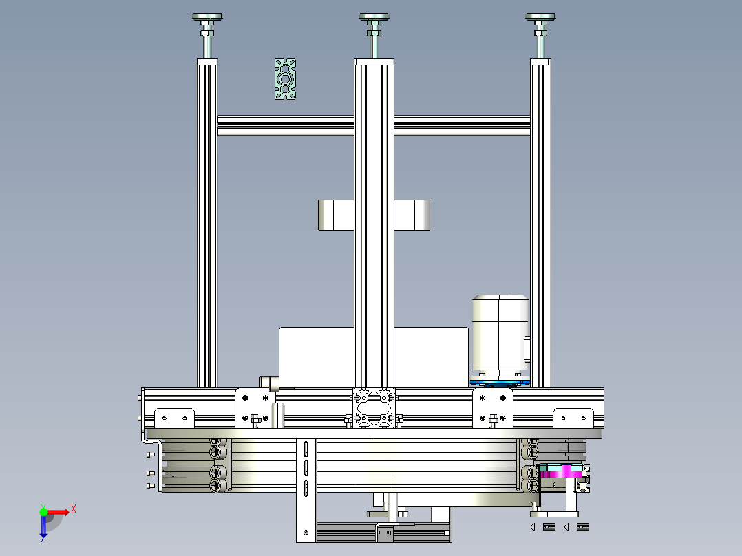 圆盘上料机俯视图