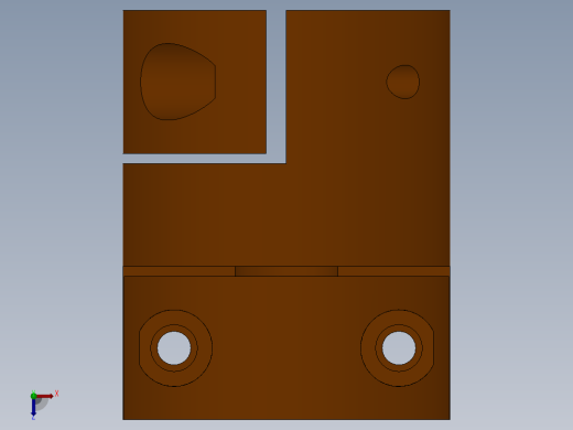 刀架系统俯视缩略图