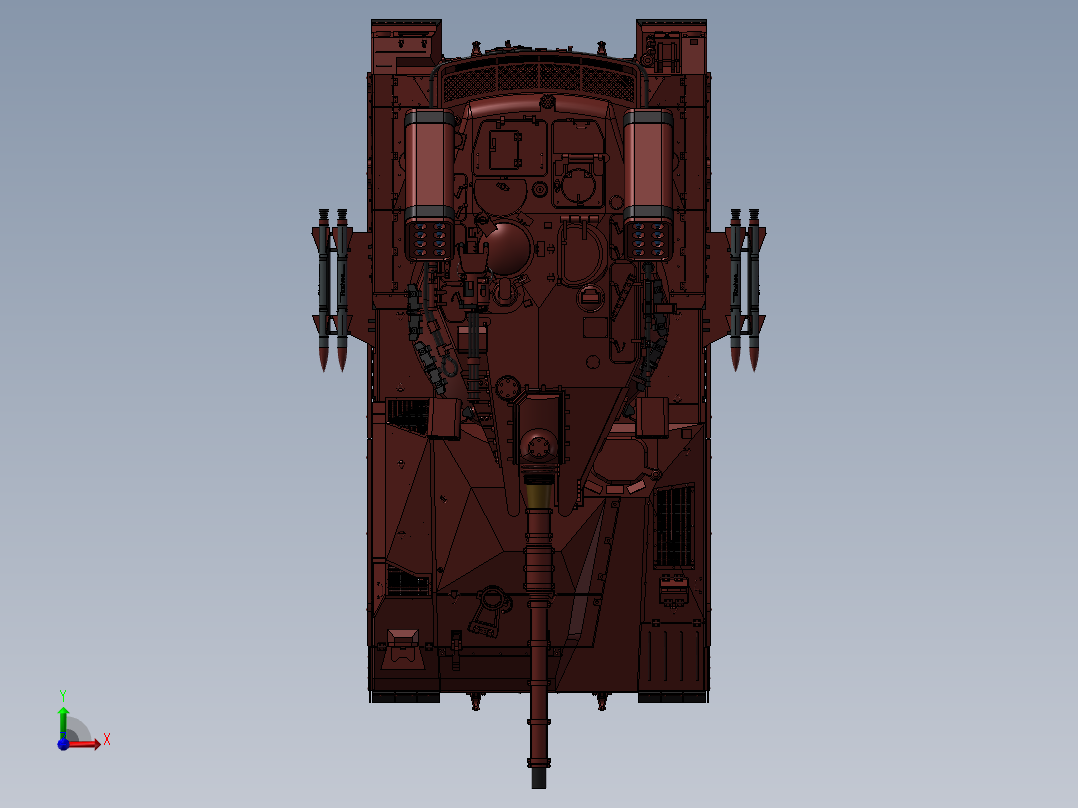 梅卡瓦主战坦克前视图