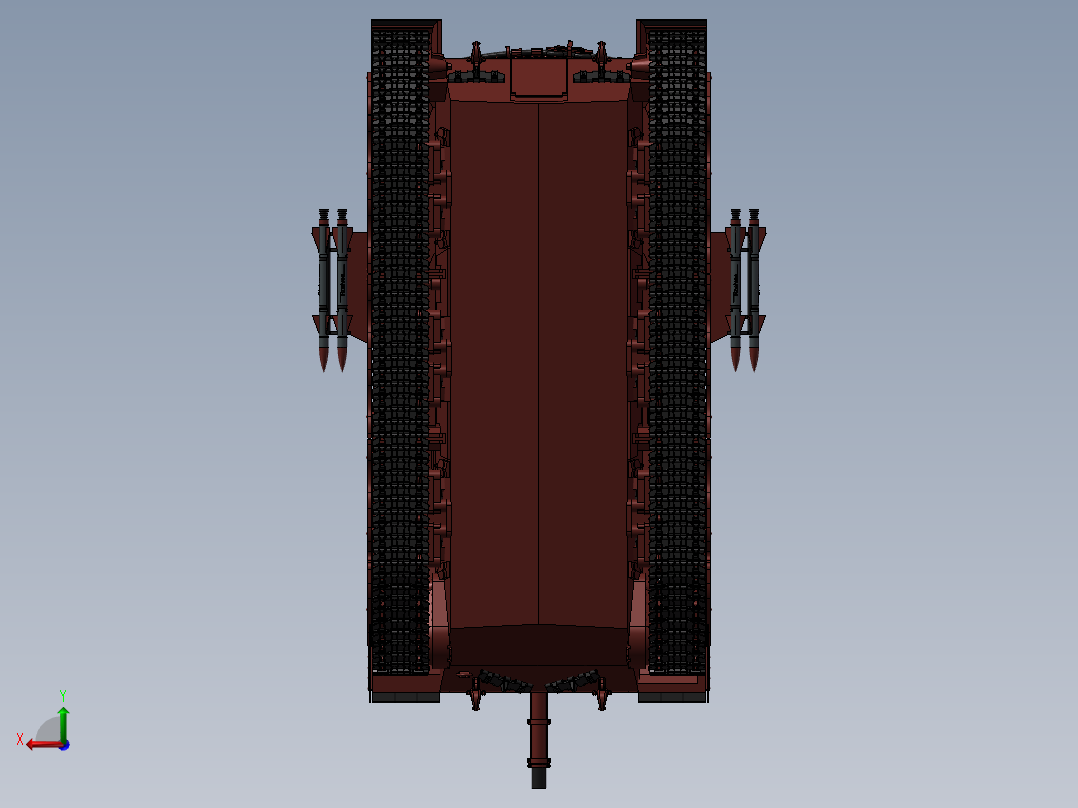 梅卡瓦主战坦克后视图