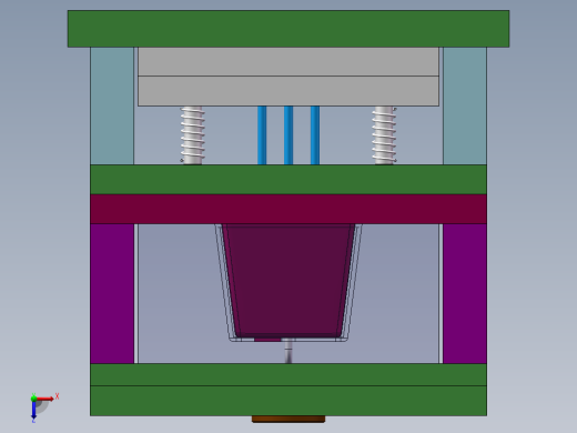 Q486-迷你音响的结构设计及外壳的注塑模具设计【三维SolidWorks】俯视缩略图