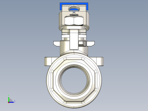 管道手动球阀-水管开关阀-手动阀门手动不锈钢内螺纹球阀DN20左视缩略图
