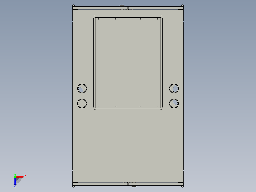 共置机柜co-locate-cabinet-1.snapshot.1-igs 三维 图纸俯视图