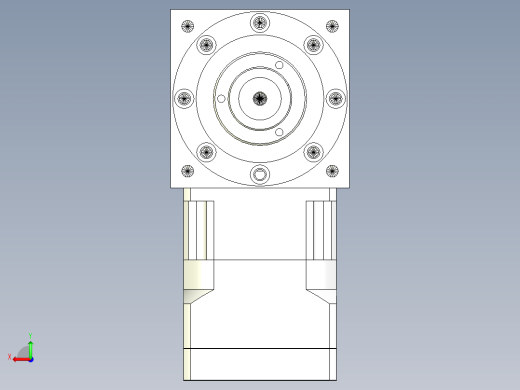 换向器PW210(双轴旋转方向不同） PGH180-L1 42-114.3-200-M12.stp后视缩略图