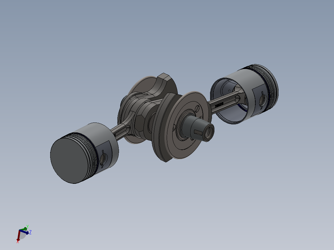 摩托车曲轴活塞