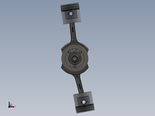 摩托车曲轴活塞前视缩略图