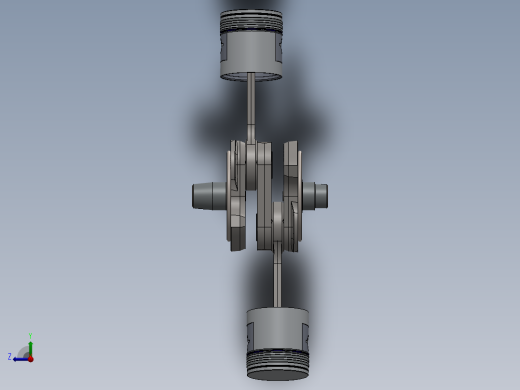 摩托车曲轴活塞右视缩略图