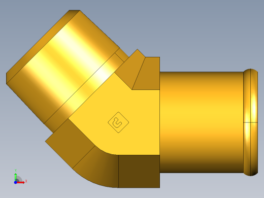 倒齿式工业管接头Beaded Hose Barb 45Deg Elbow Tube to Male Pipe 279HB-16-12前视缩略图