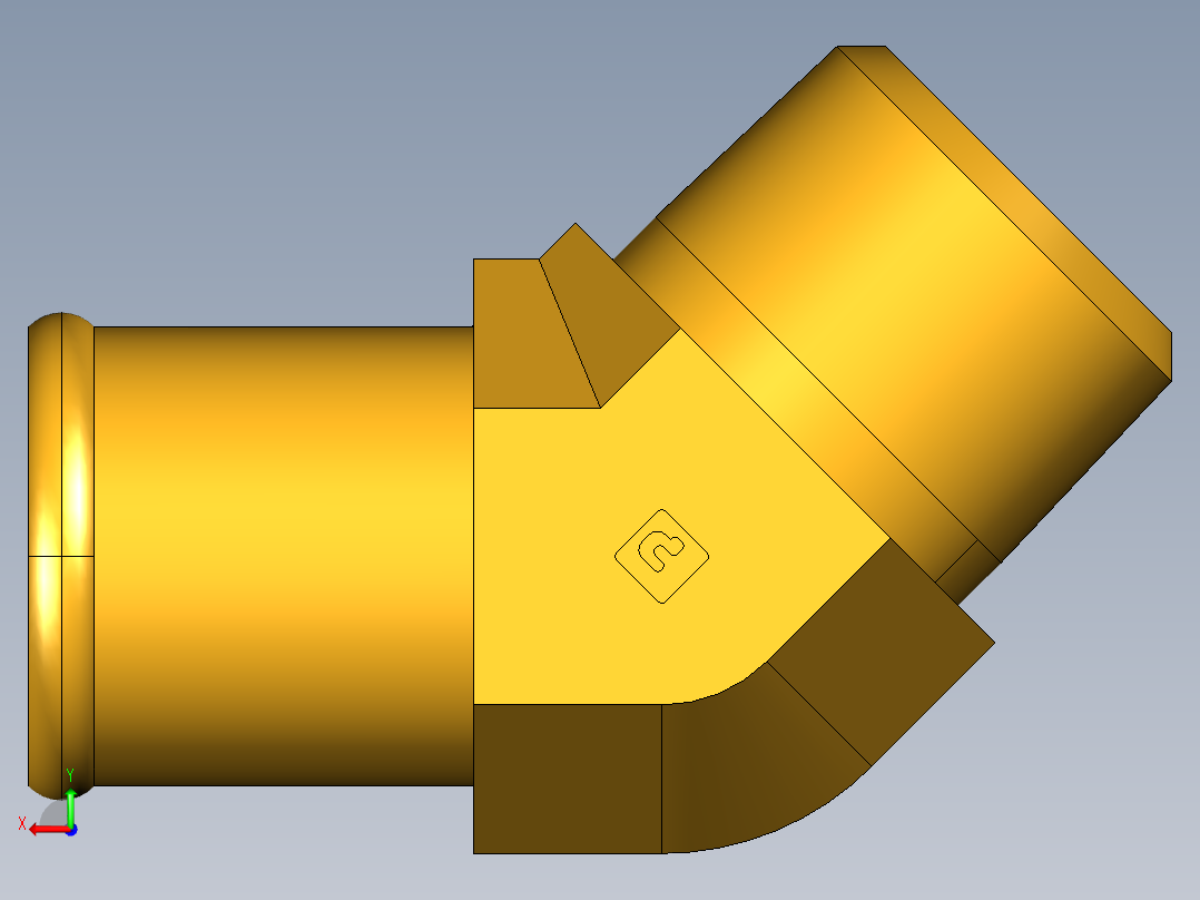 倒齿式工业管接头Beaded Hose Barb 45Deg Elbow Tube to Male Pipe 279HB-16-12后视图