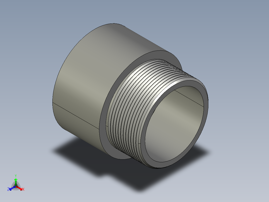 船舶管路系统SeaCor_MaleAdapter_SxMPT_37J136030_3in主视图
