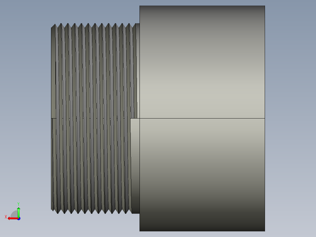 船舶管路系统SeaCor_MaleAdapter_SxMPT_37J136030_3in后视图