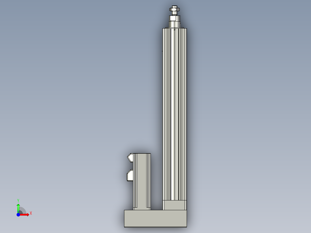 12VZ电动缸-VZ5-S250-BD前视图