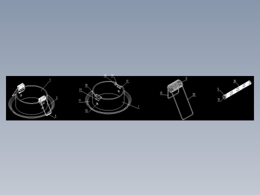 弹簧安装灯具结构