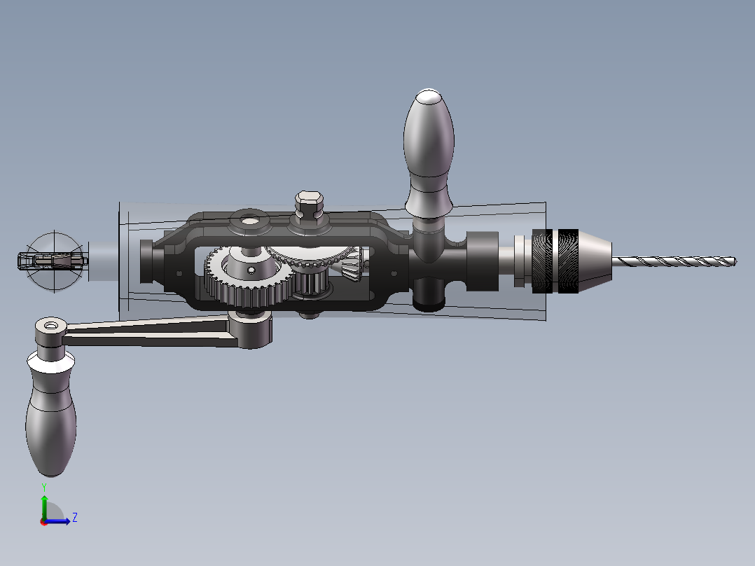 复式手摇钻及带扳手模型==192595=20左视图