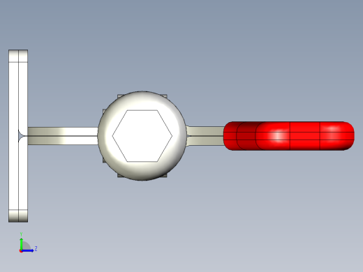推拉式夾鉗SSP(I)-3D多系列多零件图纸模型左视缩略图