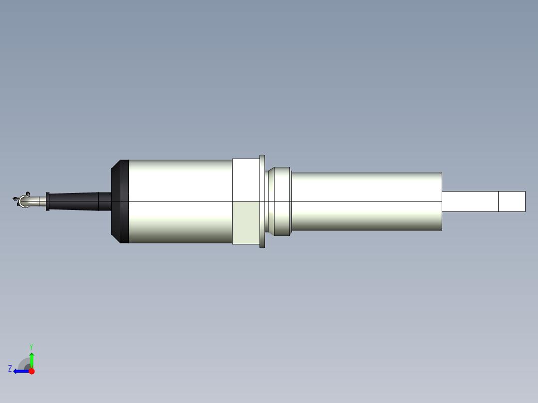 超声波设备H-125mm-4.92in-SS-OUTPUT-3-wire-PNP-NPN-CABLE-BSP-THREAD右视图