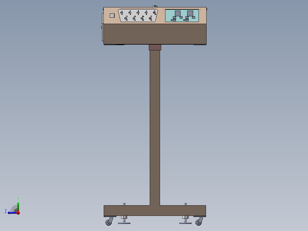 印花机用闪烘机sw18可编辑右视图