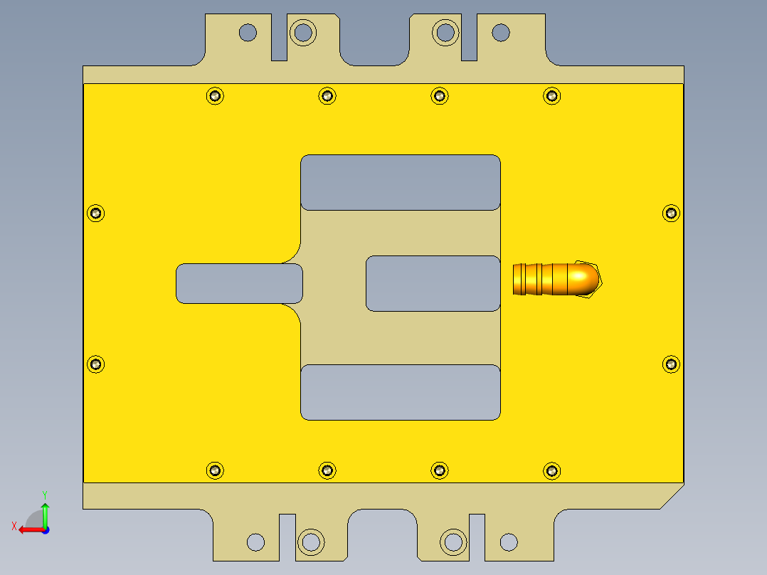 GS557-A笔记本CNC工装夹具三维模型-CNC2-190827后视图