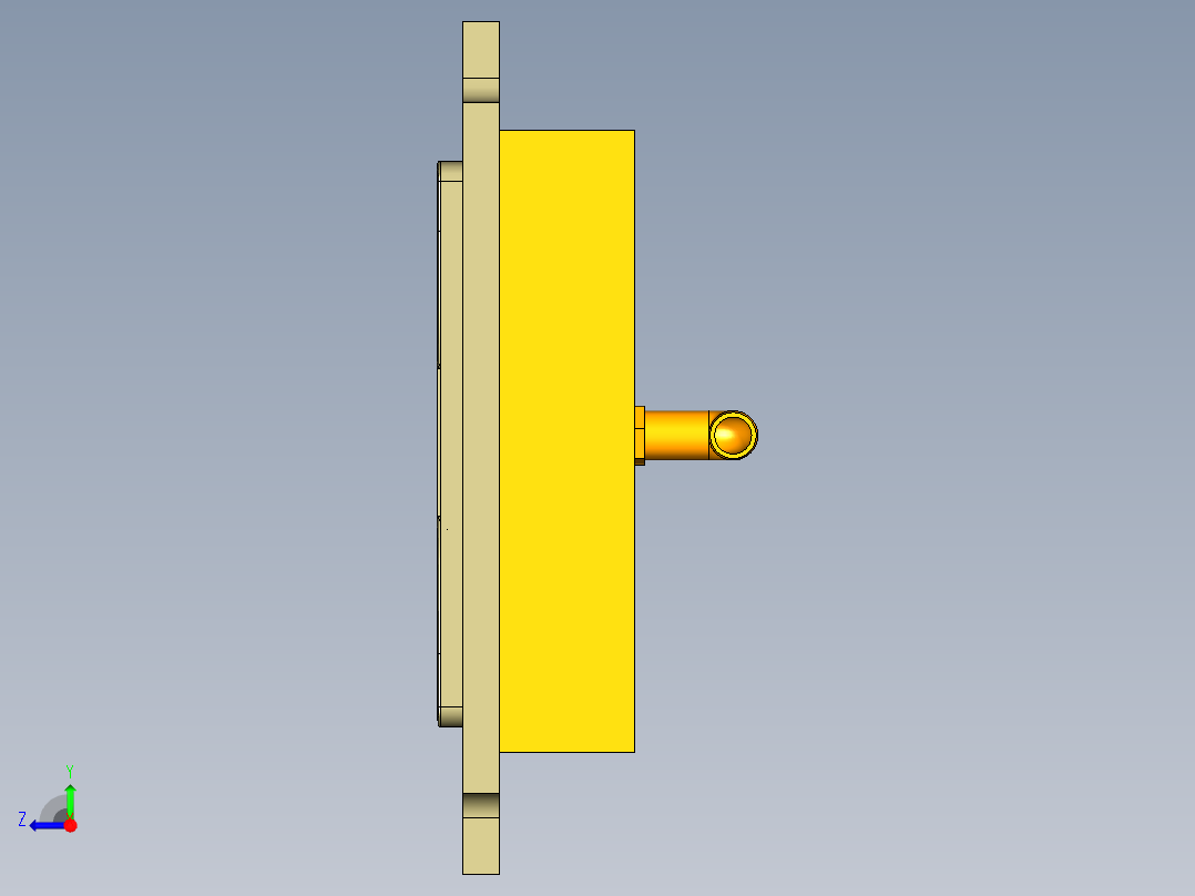 GS557-A笔记本CNC工装夹具三维模型-CNC2-190827右视图